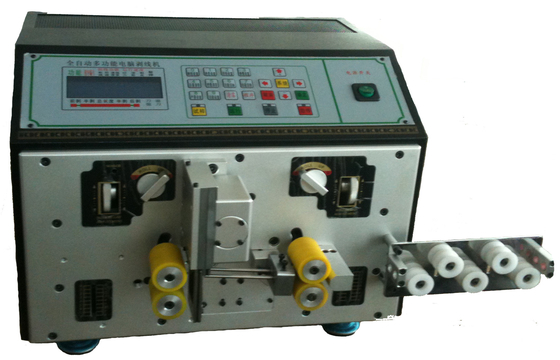 450W Automatic Wire Cutting And Stripping Machine HSS Blade Material